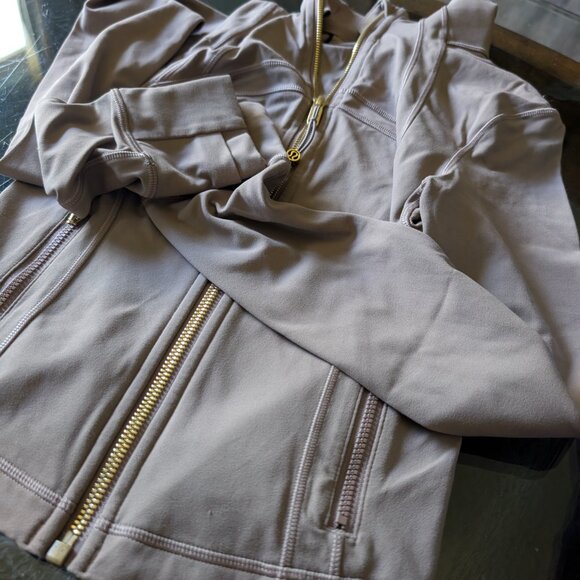 Taupetastic gold zipper define nulu jacket - Picture 4 of 5